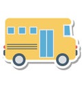 School Bus Isolated Vector Icon Editable Royalty Free Stock Photo