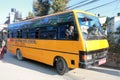 Motor, vehicle, bus, transport, mode, of, commercial, tour, service, minibus, school
