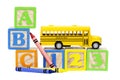 School Bus Learning Blocks