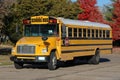 School Bus in the Neighborhood Royalty Free Stock Photo