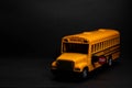 The stop signal arm. The school bus display a stop signal. Royalty Free Stock Photo