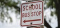School Bus Stop Royalty Free Stock Photo