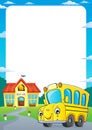 School bus thematics frame 1