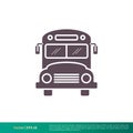 School Bus, Transportation Icon Vector Logo Template Illustration Design. Vector EPS 10