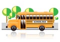 School bus. Vector illustration decorative design Royalty Free Stock Photo