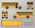 School bus vector mockup