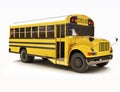 School bus with white top Royalty Free Stock Photo