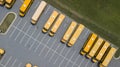 School Busses Parked At School Royalty Free Stock Photo