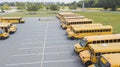 School Busses Parked At School Royalty Free Stock Photo