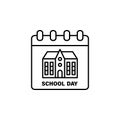 School calendar education icon. Element of school icon