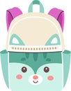 School Cat Backpack Royalty Free Stock Photo