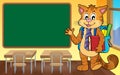 School cat theme image 4 Royalty Free Stock Photo