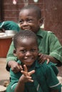 School children in Jamestown, Accra, Ghana Royalty Free Stock Photo