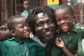 School children in Jamestown, Accra, Ghana Royalty Free Stock Photo