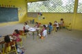 School children in the Kichwa community of Sani Isla in the Ecuadorean Amazon