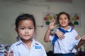 School children in Laos Royalty Free Stock Photo