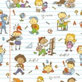 School children pattern