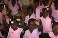 School children in Petit Bourg de Port Margot, Haiti. Royalty Free Stock Photo