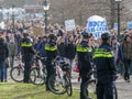 School children skipping school to protest against climate change policy