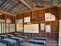 A school classroom in a remote village near Tatai, Koh Kong Province, Cambodia Royalty Free Stock Photo