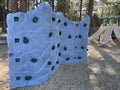 school climbing wall exercise playground kids equipment gym children climb gear public park schoolyard physical education sports Royalty Free Stock Photo