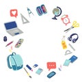 School clipart Vector doodle school icons symbols Royalty Free Stock Photo