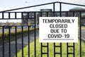 School closed sign due to Coronavirus Covid-19