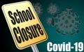 School closures cause by Coronavirus Covid-19