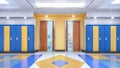 School corridor interior. Royalty Free Stock Photo