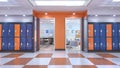 School corridor interior. Royalty Free Stock Photo