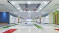 School corridor with lockers. Royalty Free Stock Photo