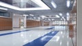 School corridor with lockers Royalty Free Stock Photo