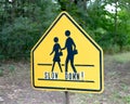 School crossing sign Royalty Free Stock Photo