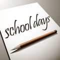 school days, back to school