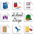 School Days Stickers, Drawing, Writing, Arts and Crafts Supplies