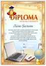 School diploma blank template