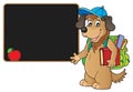 School dog theme image 4 Royalty Free Stock Photo