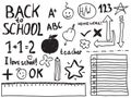 School doodles Royalty Free Stock Photo