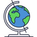 School earth globe vector world geography icon