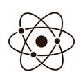 School education atom molecule science supply silhouette style icon