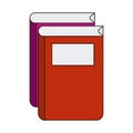 School education book learn literature line and fill style icon