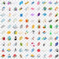 100 school and education icons set Royalty Free Stock Photo