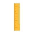 School education supply ruler measuring element flat style icon