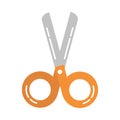 School education supply scissors tool flat style icon