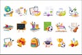 School And Eduction Related Sets Of Objects