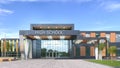 School fasade exterior. Royalty Free Stock Photo