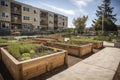a school garden, where students learn about aquaponics and hydroponic systems