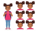 School girl emotions Royalty Free Stock Photo