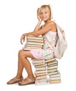 School girl with Books