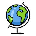 School Globe Doodle Icon